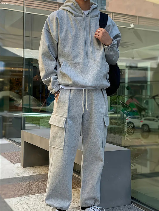 Casual Hooded Sweatshirt and Pants Set Ariel Series