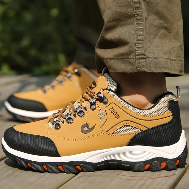 Low Top Lace Up Sneakers For Outdoor Walking Jogging Hiking Mountain Climbing