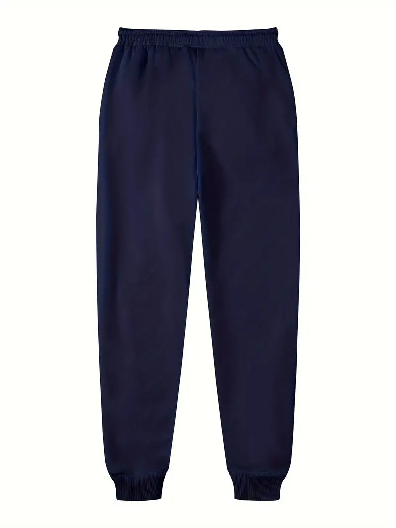 Thickened Fleece Sports Suit with New York Letter Print